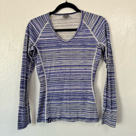 Icebreaker Body Merino Wool Striped Top - Picture 1 of 11